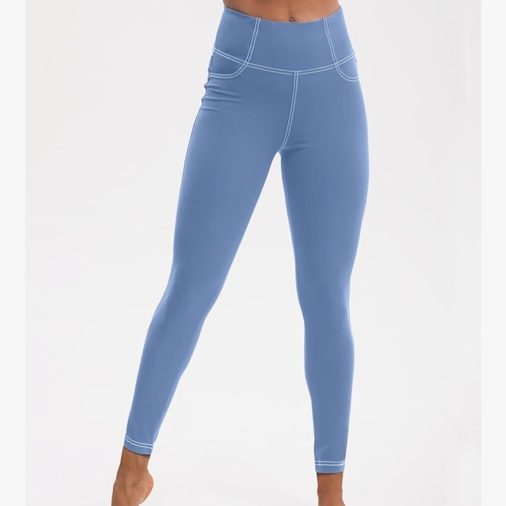 Sky Blue Seamless Leggings